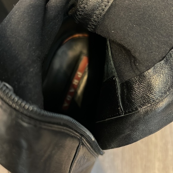 Prada 👢 leather mid length stiletto boots size 7.5 - Picture 5 of 9